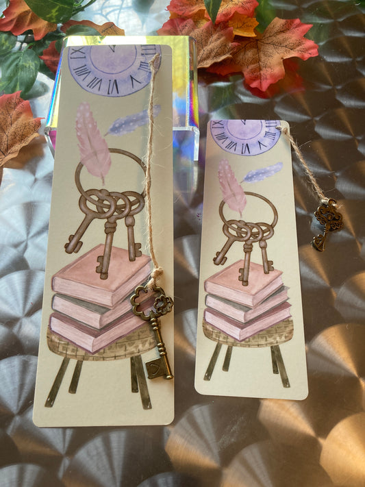 Marque-pages orné clé OUVREZ VOS LECTURES