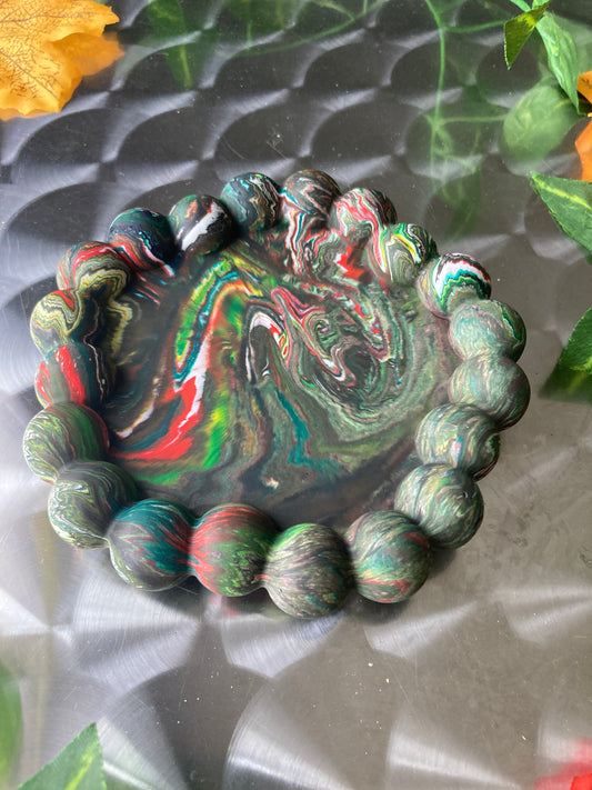 Plateau marbré unique LE NOIR • Un seul exemplaire