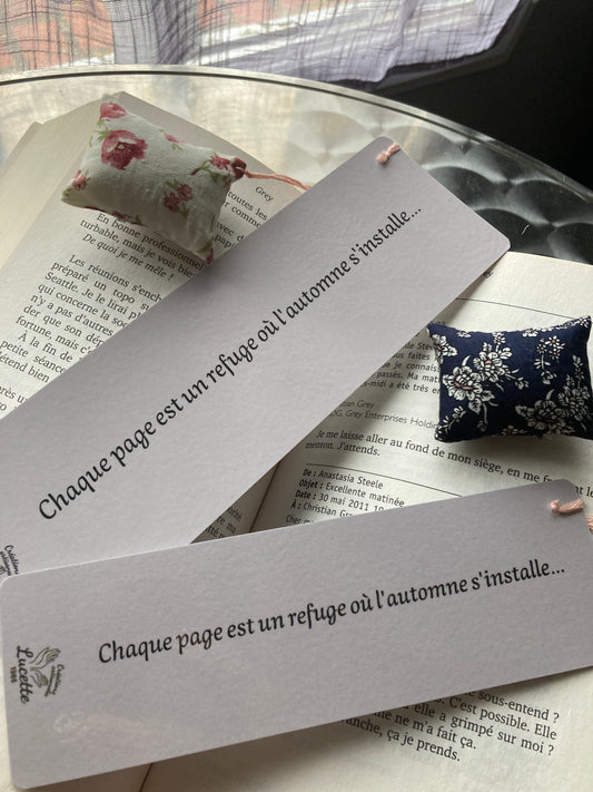 Marque-pages orné Cozy UN MOMENT À SOI