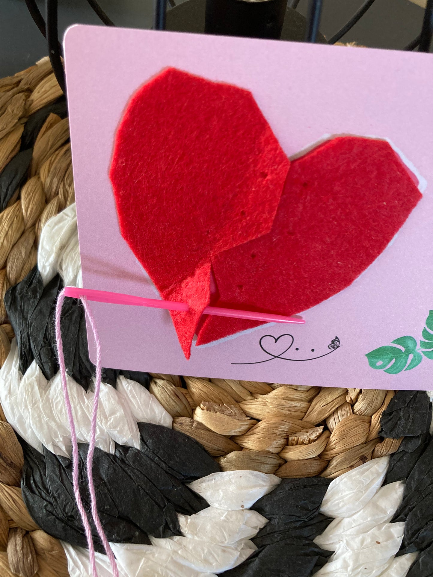 Carte à recoudre UN POINT À LA FOIS