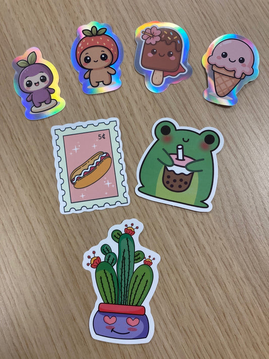 PACK 7 STICKERS SO CUTE