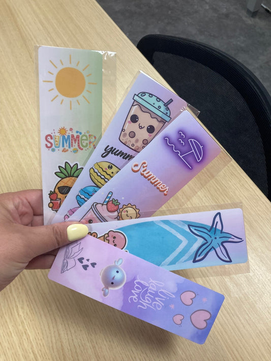 PACK 5 MARQUES-PAGE D'ÉTÉ