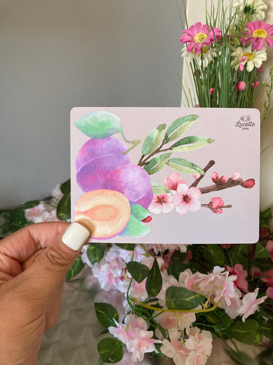 CARTE PRUNES Douceur fruitée