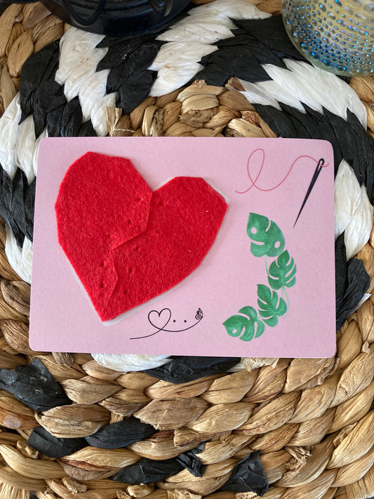 Carte COEUR À RECOUDRE