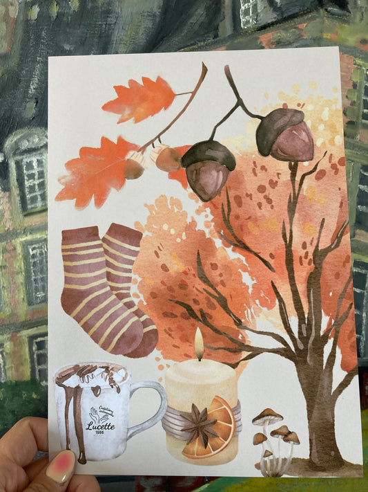 Affiche parfumée L’AUTOMNE ORANGE
