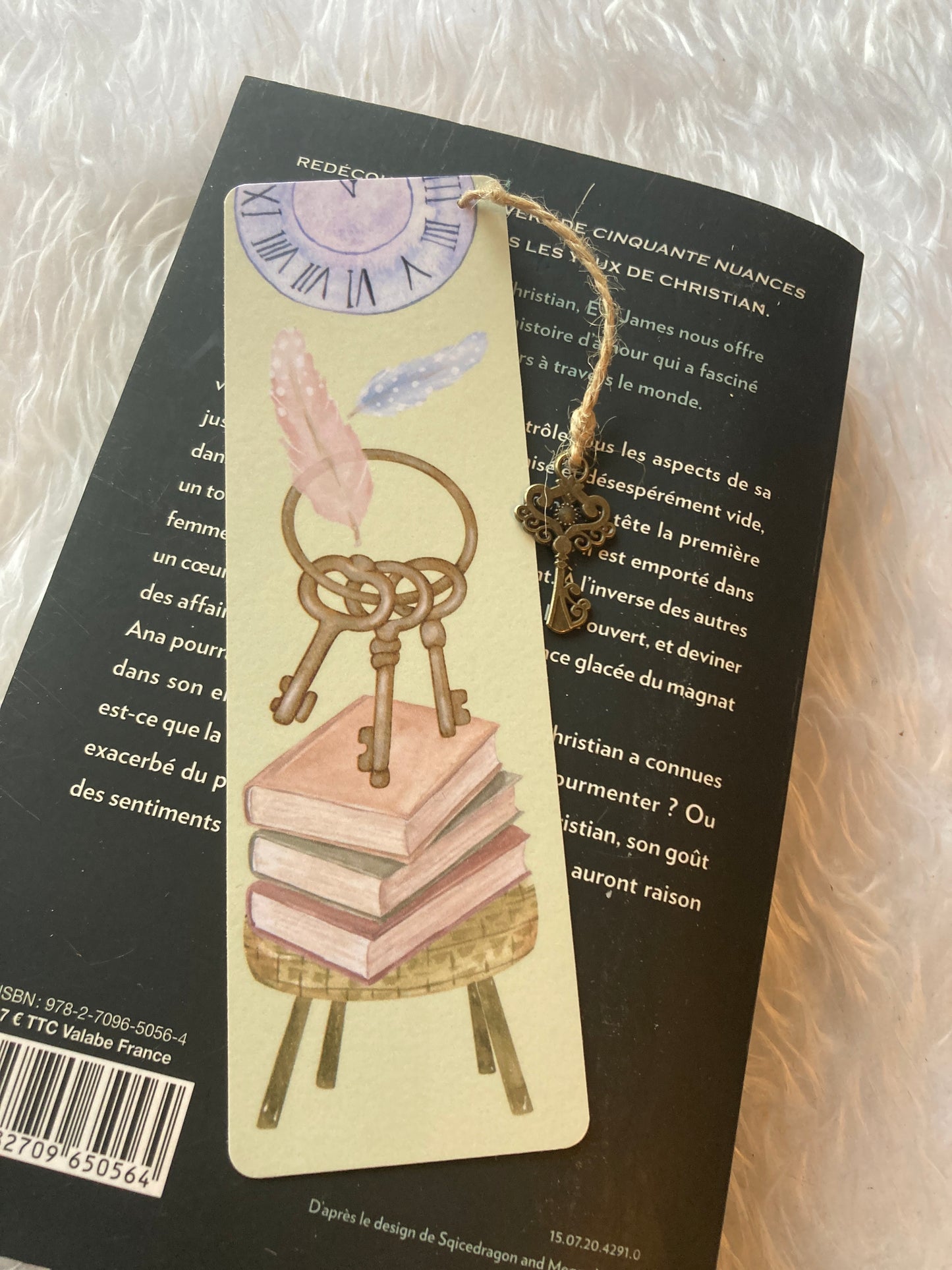 Marque-pages orné clé OUVREZ VOS LECTURES