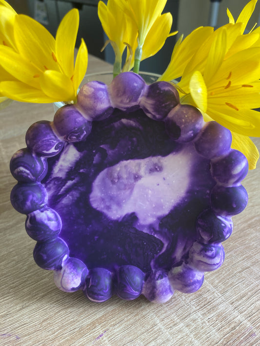 Plateau marbré unique LE VIOLET