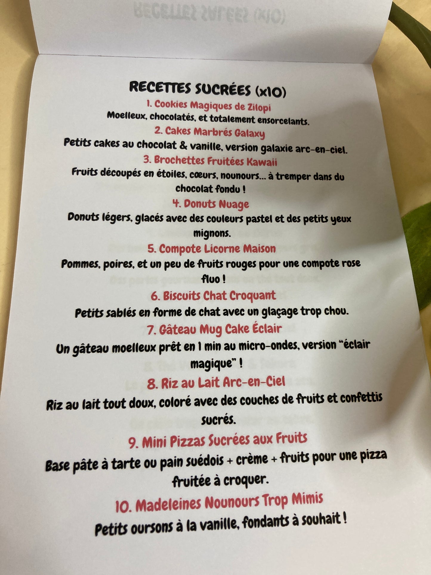 BLOC 30 RECETTES