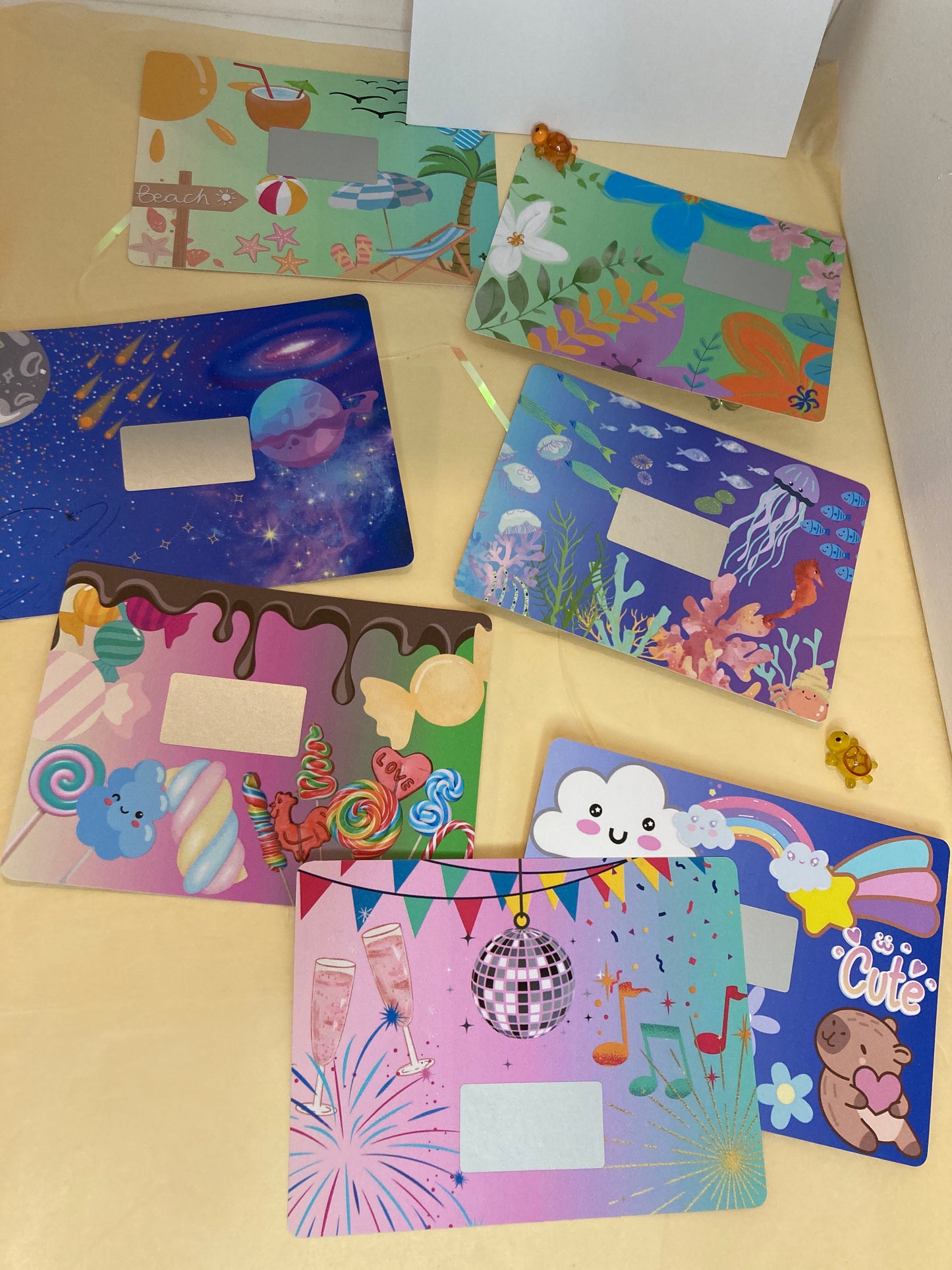 7 CARTES KAWAII POSITIVES À GRATTER