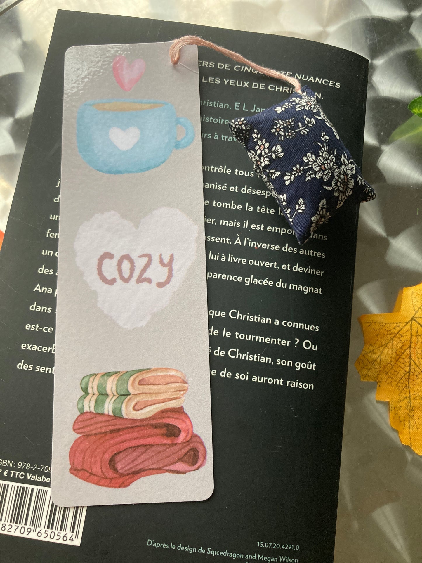 Marque-pages orné Cozy UN MOMENT À SOI