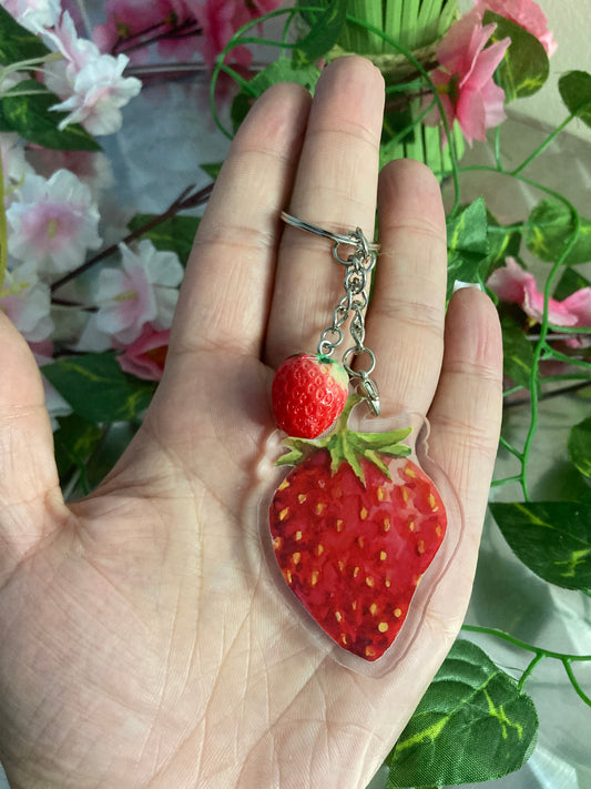 PORTE-CLÉS Fraise à emporter