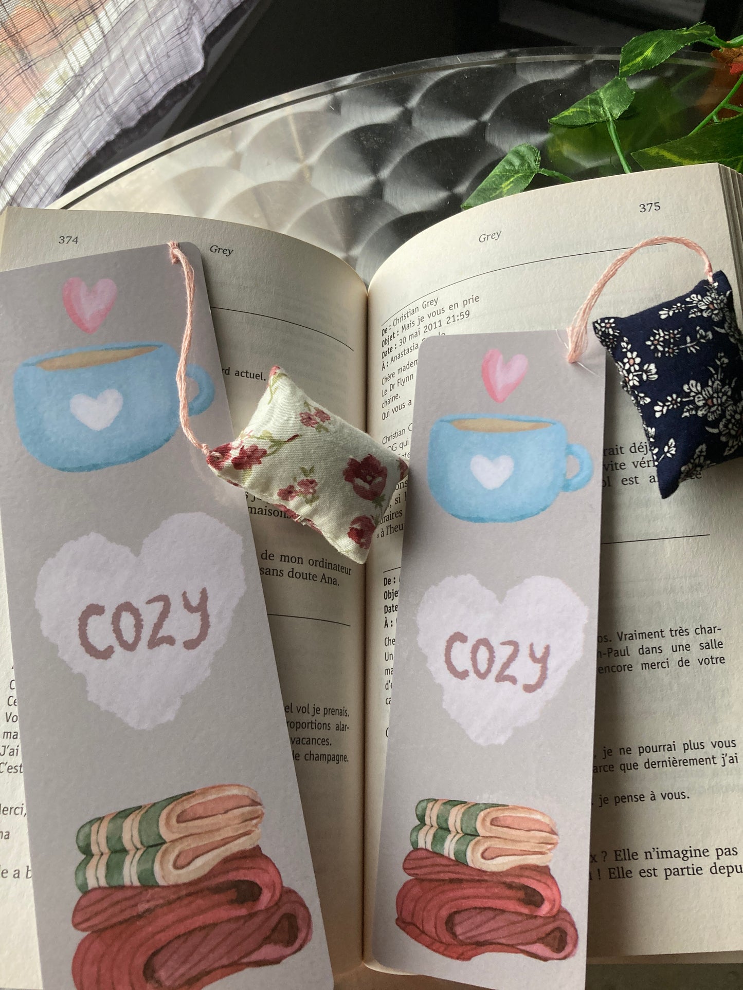 Marque-pages orné Cozy UN MOMENT À SOI