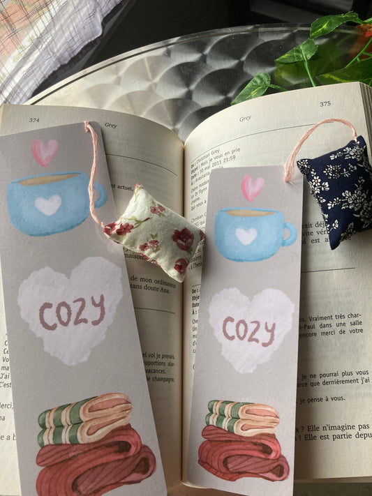Marque-pages orné Cozy UN MOMENT À SOI