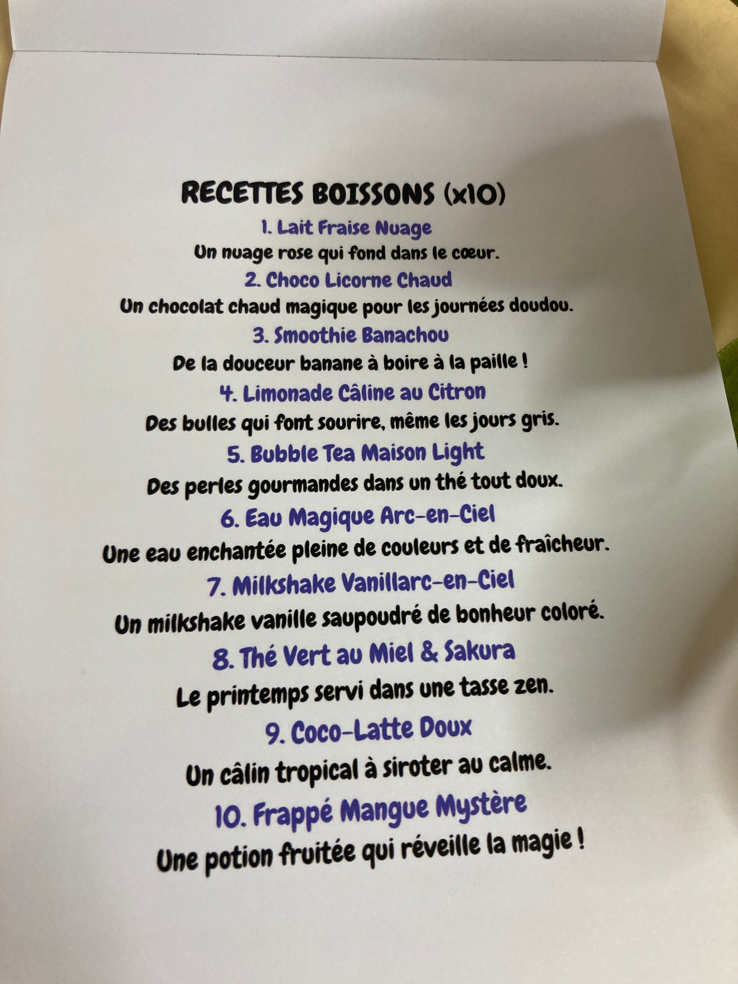 BLOC 30 RECETTES