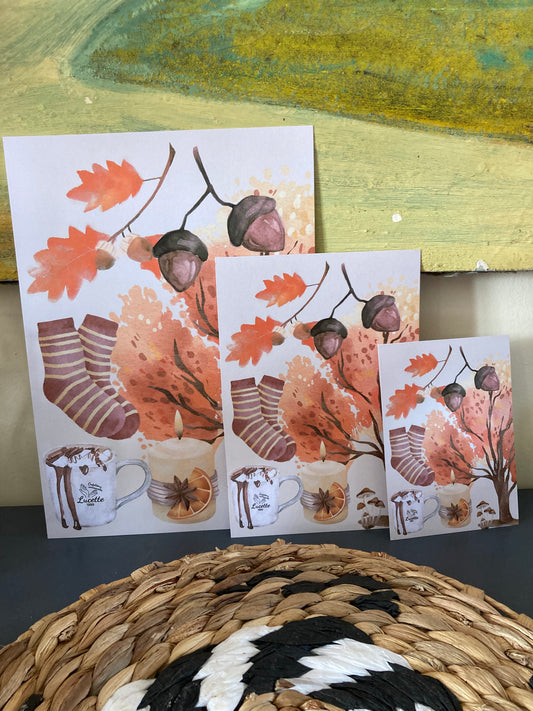 Affiche parfumée L’AUTOMNE ORANGE