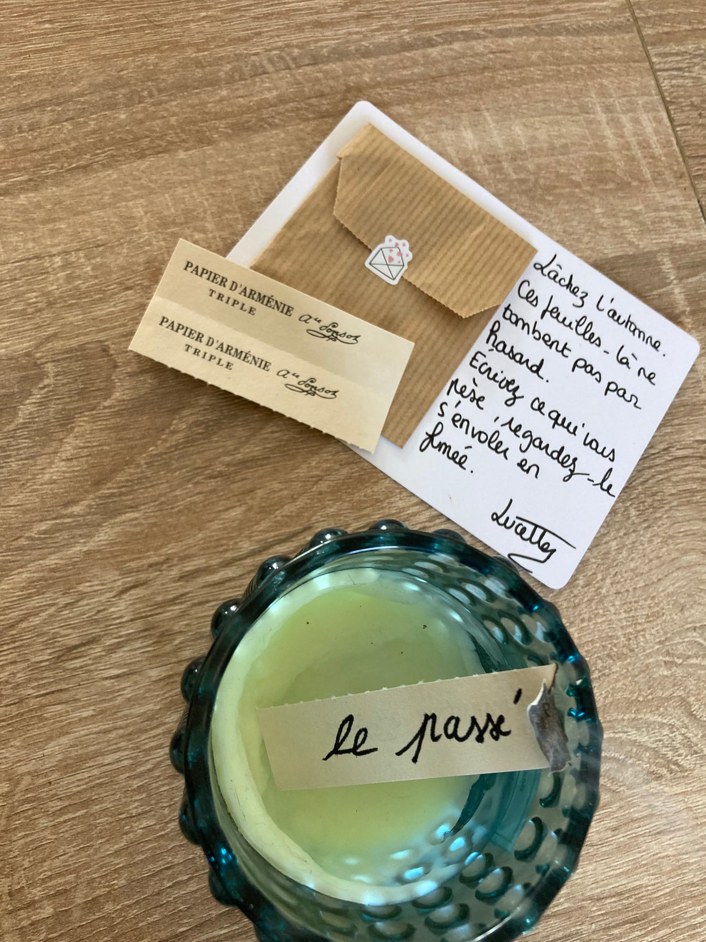 Carte mots a brûler LÂCHER-PRISE