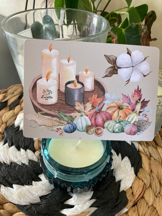 Carte parfumée LES BOUGIES