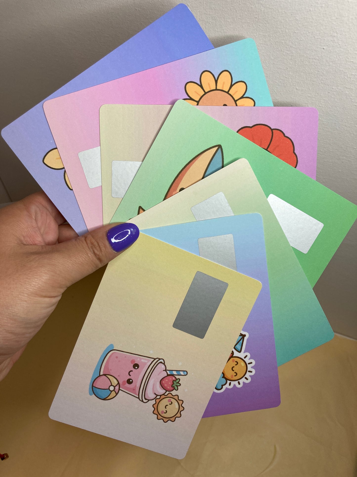 7 CARTES POSITIVES À GRATTER ÉTÉ