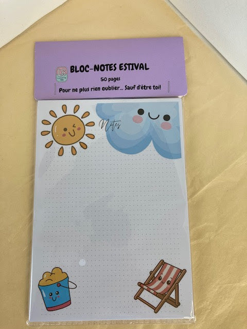 BLOC-NOTES PLAGE