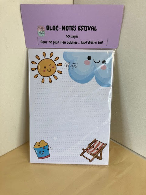 BLOC-NOTES PLAGE