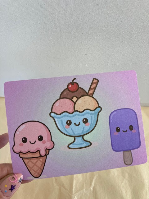 CARTE LES GLACES GOURMANDES