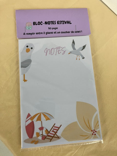 BLOC-NOTES MOUETTE