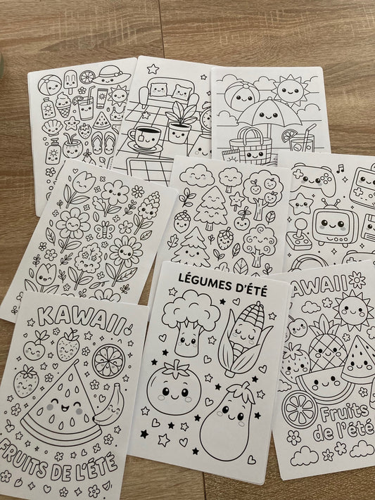 LOT 9 COLORIAGES A5