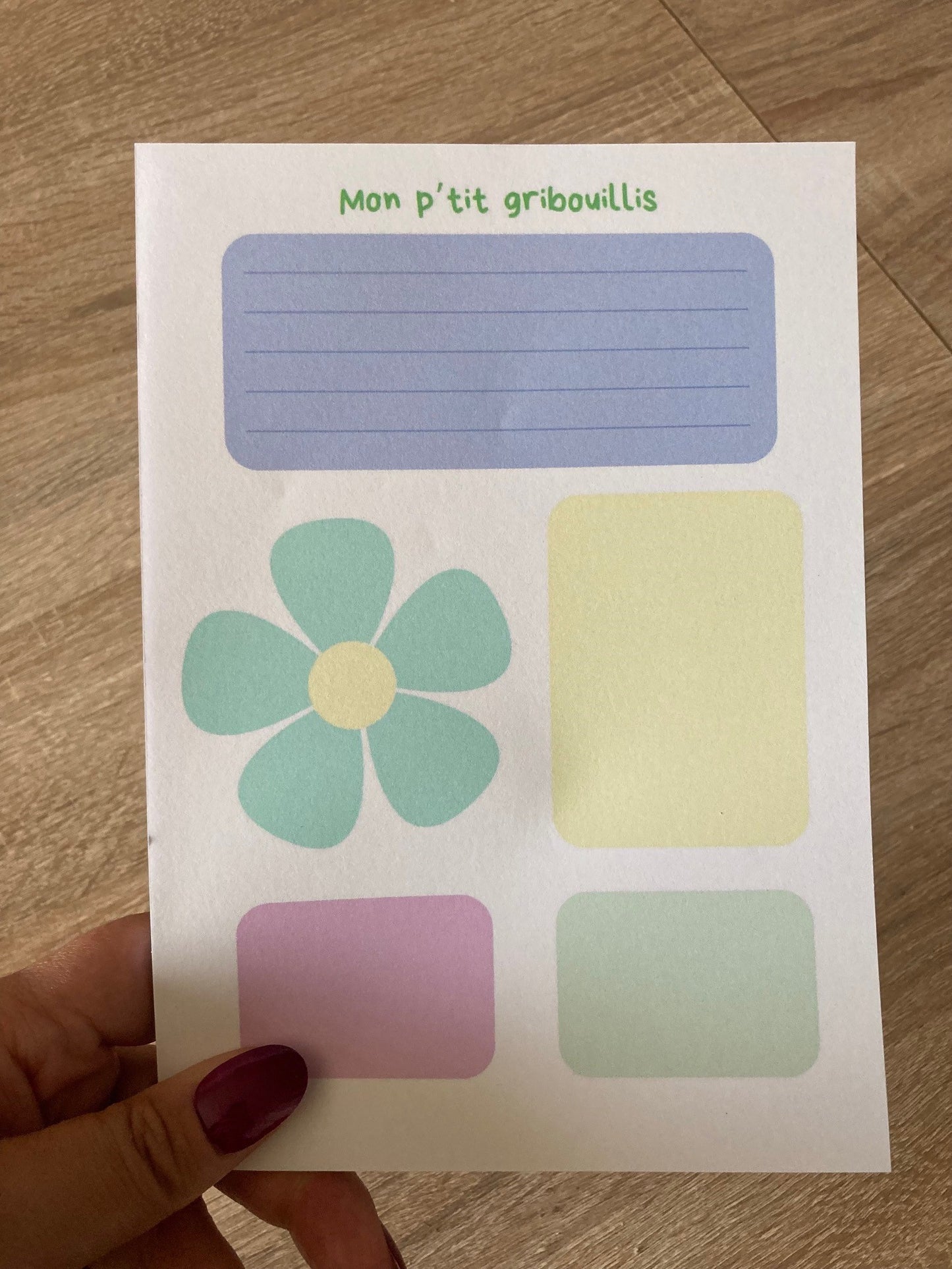BLOC-NOTES "Mon p'tit gribouillis d'été"
