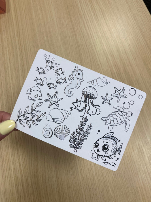CARTE POSTALE À COLORIER