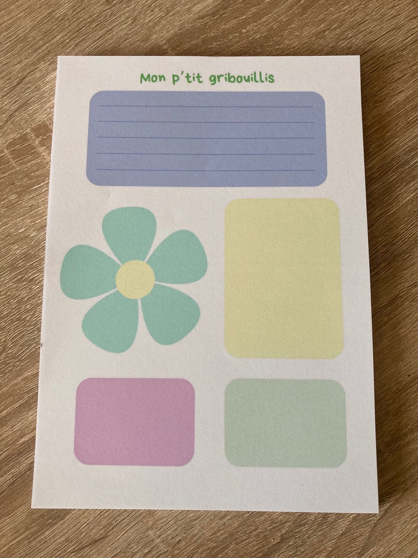 BLOC-NOTES "Mon p'tit gribouillis d'été"